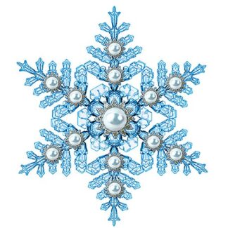 Новогодний набор Снежинка, №7 10шт, 15см